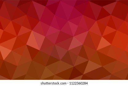 Light Red vector abstract mosaic pattern. Colorful illustration in polygonal style with gradient. The polygonal design can be used for your web site.