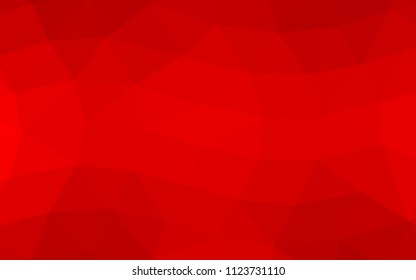Light Red vector abstract mosaic low poly. A vague abstract illustration with gradient. The completely new template can be used for your brand book.