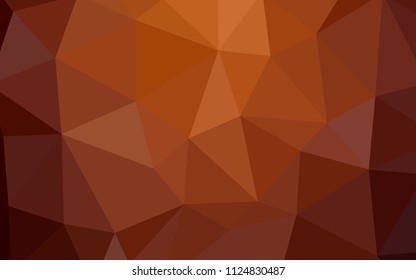 Light Red vector abstract mosaic backdrop. Creative geometric illustration in Origami style with gradient. A completely new design for your leaflet.