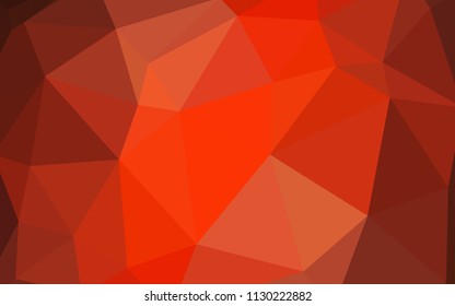 Light Red vector abstract mosaic backdrop. A sample with polygonal shapes. A completely new design for your leaflet.