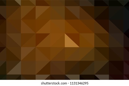 Light Red vector abstract mosaic backdrop. Shining polygonal illustration, which consist of triangles. Brand new design for your business.