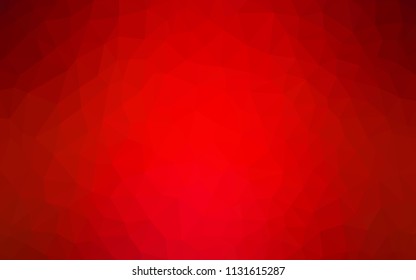 Light Red vector abstract mosaic background. Glitter abstract illustration with an elegant triangles. Polygonal design for your web site.