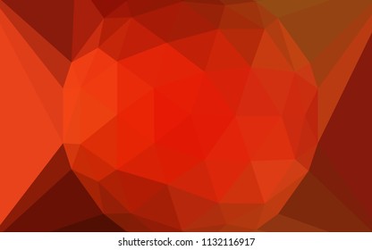 Light Red vector abstract mosaic backdrop with a diamond. Illustration in Origami style with gradient. Textured pattern for your backgrounds.