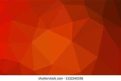 Light Red vector abstract mosaic backdrop. Modern abstract illustration with triangles. Brand new design for your business.