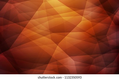 Light Red vector abstract mosaic background. A sample with polygonal shapes. Triangular pattern for your design.