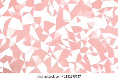 Light Red vector abstract mosaic pattern. A completely new color illustration in a polygonal style. Pattern for a brand book's backdrop.