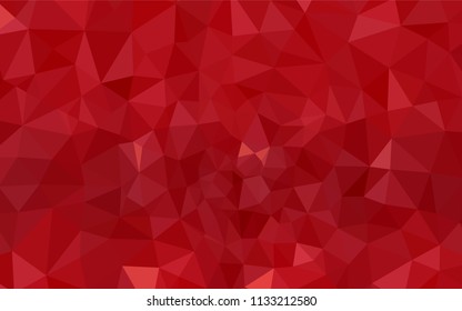 Light Red vector abstract mosaic pattern. Creative illustration in halftone style with triangles. Pattern for a brand book's backdrop.