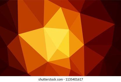 Light Red vector abstract mosaic backdrop. Triangular geometric sample with gradient.  Brand new design for your business.
