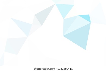 Light Red vector abstract mosaic pattern. Creative illustration in halftone style with triangles. Polygonal design for your web site.