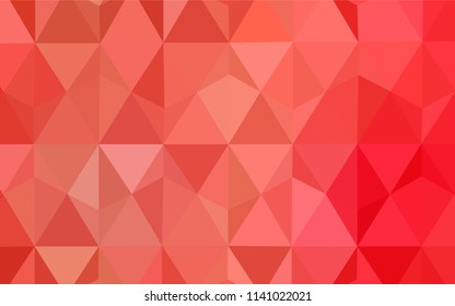 Light Red vector abstract mosaic backdrop. A completely new color illustration in a polygonal style. A new texture for your web site.