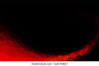 Light Red vector abstract mosaic backdrop. Geometric illustration in Origami style with gradient.  Brand new style for your business design.