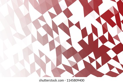 Light Red vector abstract mosaic template. A completely new color illustration in a vague style. The template can be used as a background for cell phones.