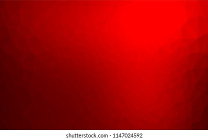 Light Red vector abstract mosaic pattern. Geometric illustration in Origami style with gradient.  A completely new design for your business.
