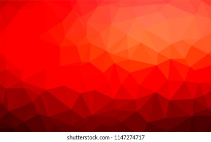 Light Red vector abstract mosaic pattern. An elegant bright illustration with gradient. A new texture for your design.