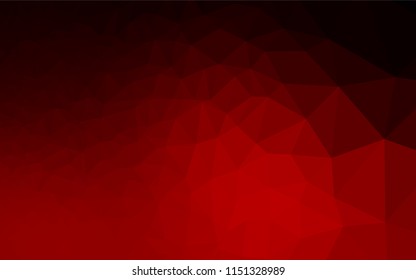 Light Red vector abstract mosaic background. Triangular geometric sample with gradient.  The completely new template can be used for your brand book.