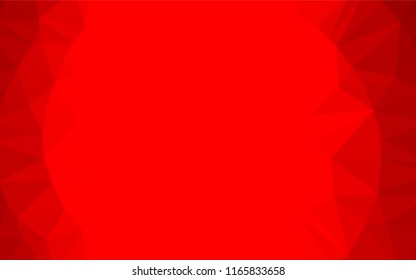 Light Red vector abstract mosaic pattern. Creative illustration in halftone style with gradient. The textured pattern can be used for background.