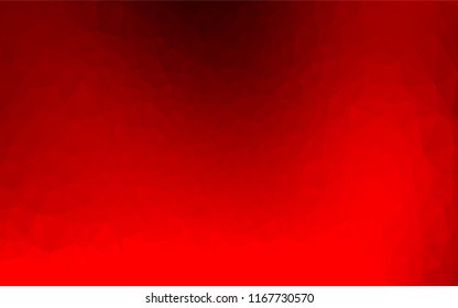 Light Red vector abstract mosaic background. An elegant bright illustration with gradient. The best triangular design for your business.