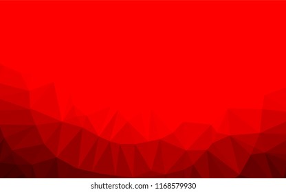 Light Red vector abstract mosaic background. Colorful illustration in abstract style with gradient. The best triangular design for your business.