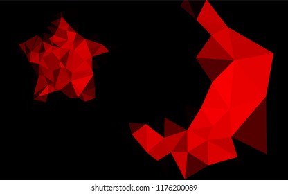 Light Red vector abstract mosaic background. Colorful illustration in abstract style with gradient. Brand new design for your business.