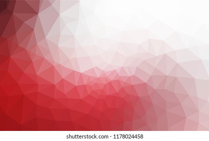 Light Red vector abstract mosaic background. Polygonal abstract illustration with gradient. Brand new style for your business design.