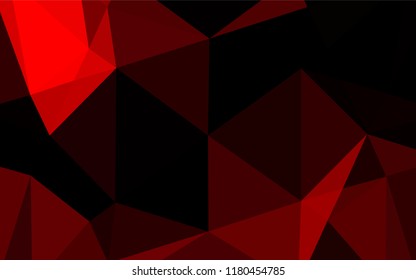 Light Red vector abstract mosaic pattern. Geometric illustration in Origami style with gradient.  The elegant pattern can be used as part of a brand book.