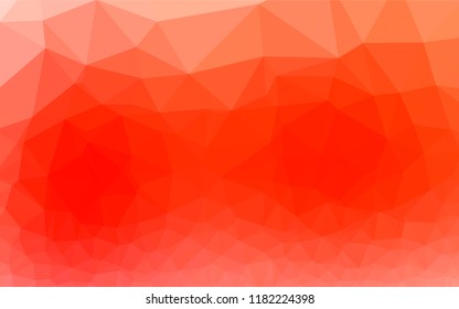 Light Red vector abstract mosaic background. Geometric illustration in Origami style with gradient.  The polygonal design can be used for your web site.