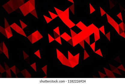 Light Red vector abstract mosaic background. A sample with polygonal shapes. A new texture for your design.