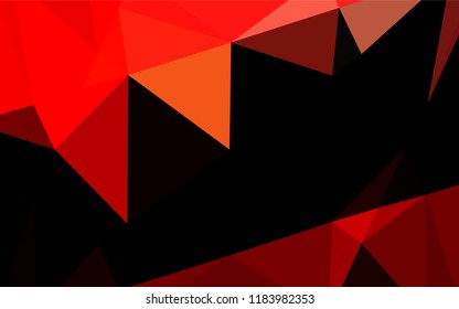 Light Red vector abstract mosaic pattern. Modern geometrical abstract illustration with gradient. The textured pattern can be used for background.
