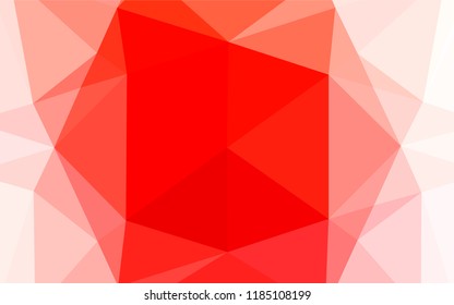 Light Red vector abstract mosaic background. Colorful illustration in abstract style with gradient. The completely new template can be used for your brand book.