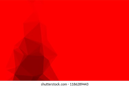 Light Red vector abstract mosaic background. Geometric illustration in Origami style with gradient.  A new texture for your design.