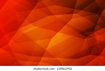 Light Red vector abstract mosaic backdrop. Creative illustration in halftone style with triangles. Brand new style for your business design.