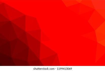 Light Red vector abstract mosaic backdrop. A vague abstract illustration with gradient. The elegant pattern can be used as part of a brand book.
