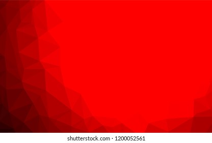 Light Red vector abstract mosaic background. An elegant bright illustration with gradient. The polygonal design can be used for your web site.