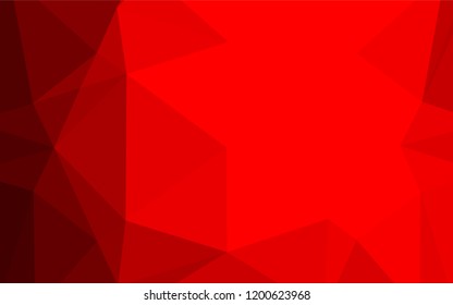 Light Red vector abstract mosaic background. Brand new colored illustration in blurry style with gradient. The completely new template can be used for your brand book.