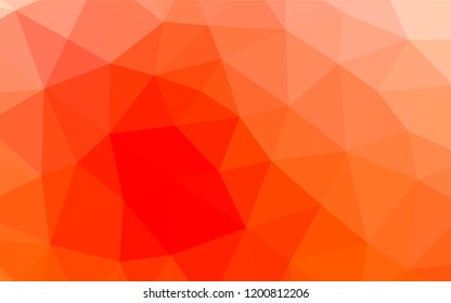 Light Red vector abstract mosaic background. Glitter abstract illustration with an elegant design. The completely new template can be used for your brand book.