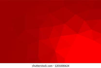 Light Red vector abstract mosaic background. A vague abstract illustration with gradient. A new texture for your design.