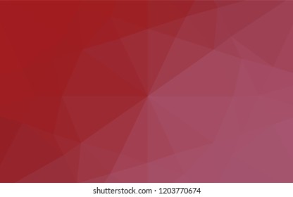 Light Red vector abstract mosaic pattern. Creative geometric illustration in Origami style with gradient. The textured pattern can be used for background.