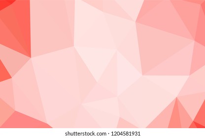 Light Red vector abstract mosaic backdrop. Modern abstract illustration with triangles. Template for cell phone's backgrounds.