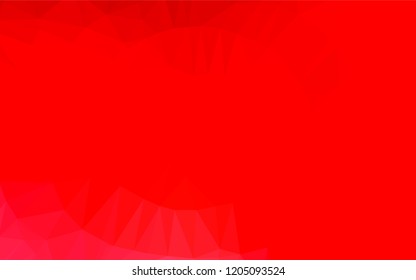 Light Red vector abstract mosaic pattern. A completely new color illustration in a vague style. Brand new design for your business.