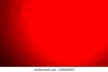 Light Red vector abstract mosaic background. A sample with polygonal shapes. The completely new template can be used for your brand book.