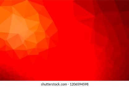 Light Red vector abstract mosaic backdrop. A sample with polygonal shapes. Brand new style for your business design.
