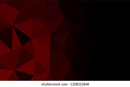 Light Red vector abstract mosaic background. A sample with polygonal shapes. Brand new design for your business.