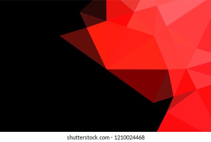 Light Red vector abstract mosaic pattern. Shining illustration, which consist of triangles. A completely new design for your business.