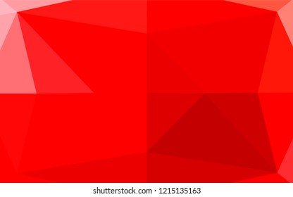 Light Red vector abstract mosaic background. A sample with polygonal shapes. A completely new template for your business design.