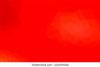 Light Red vector abstract mosaic backdrop. An elegant bright illustration with gradient. The template can be used as a background for cell phones.