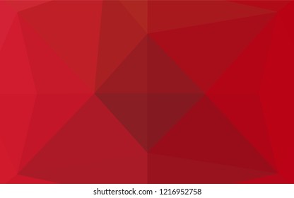 Light Red vector abstract mosaic background. A completely new color illustration in a vague style. The polygonal design can be used for your web site.