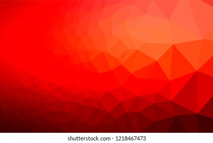 Light Red vector abstract mosaic pattern. Shining illustration, which consist of triangles. Triangular pattern for your business design.