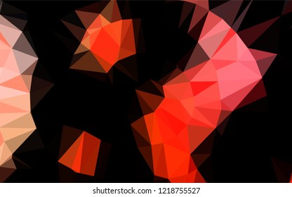 Light Red vector abstract mosaic backdrop. Geometric illustration in Origami style with gradient.  The template can be used as a background for cell phones.