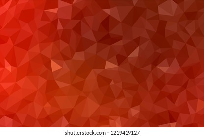 Light Red vector abstract mosaic backdrop. Colorful abstract illustration with triangles. Pattern for a brand book's backdrop.