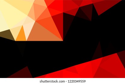 Light Red vector abstract mosaic background. Glitter abstract illustration with an elegant design. The polygonal design can be used for your web site.